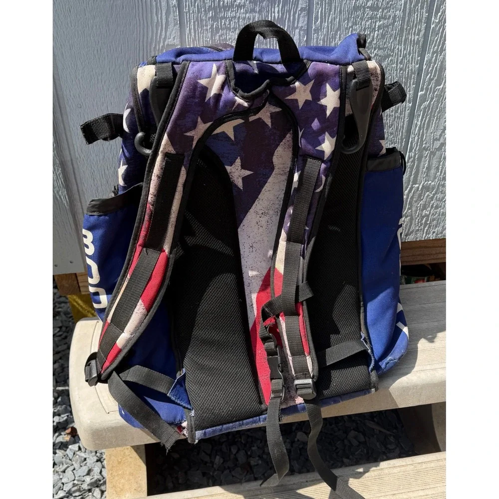 Boombah Superpack Baseball Softball Bat Bag American Flag Stars Stripes Gear Bag